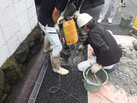 道路標識撤去・設置工事